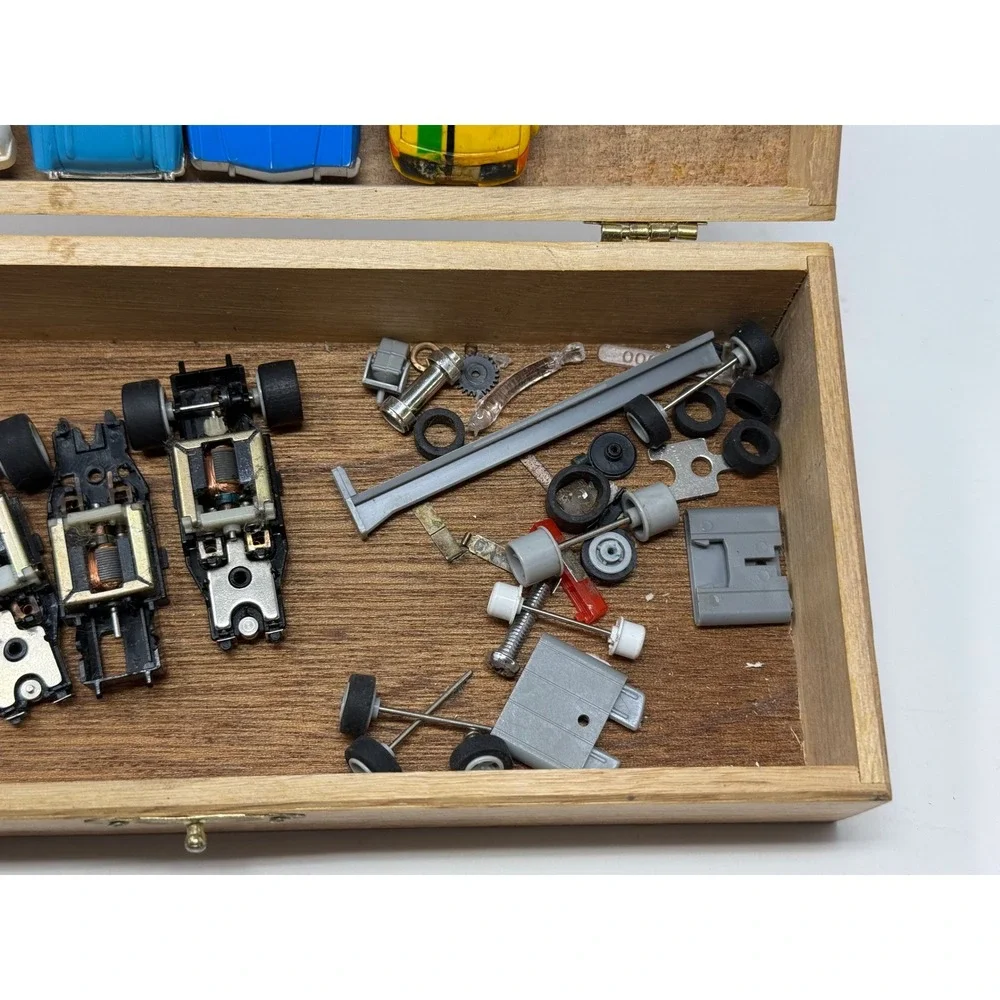 Vintage Matchbox Speed Slot Lot Chassis Bodies Parts Repair aurora ferrari